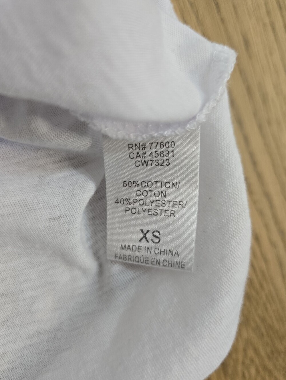 Chaser White Tank Top with Gray Trim Extra Small - Picture 4 of 6